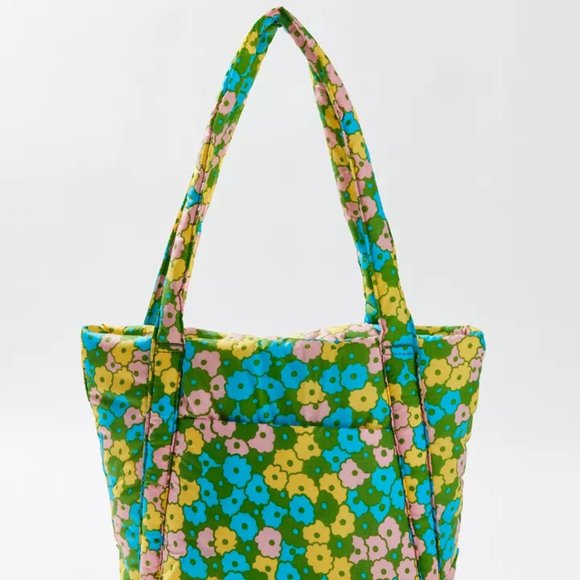 NWOT BAGGU Puffy Mini Tote Flowerbed - Picture 4 of 9